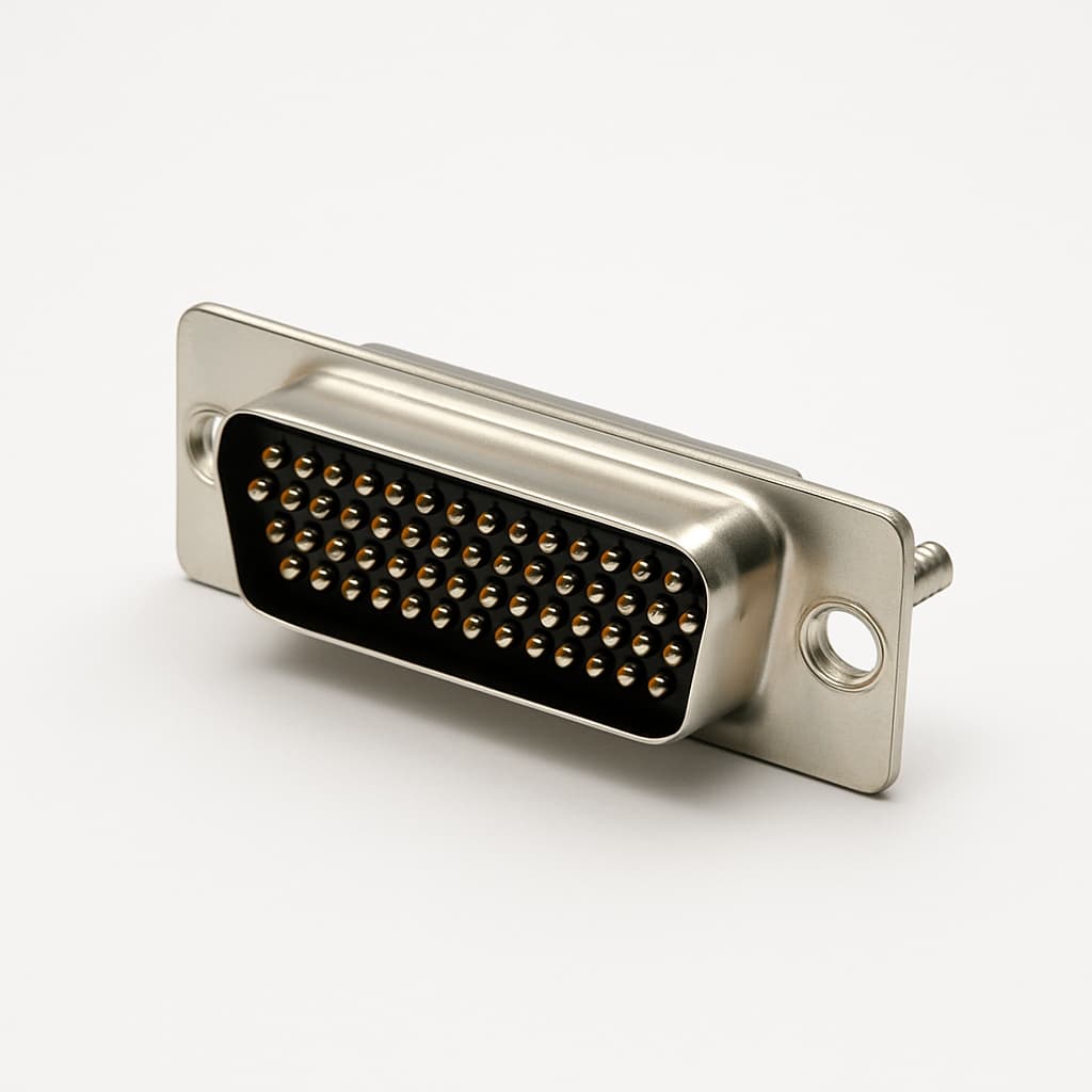 Molex / FCT CT37-62P7 D-Sub High Density — illustrative, KI-generierte Abbildung