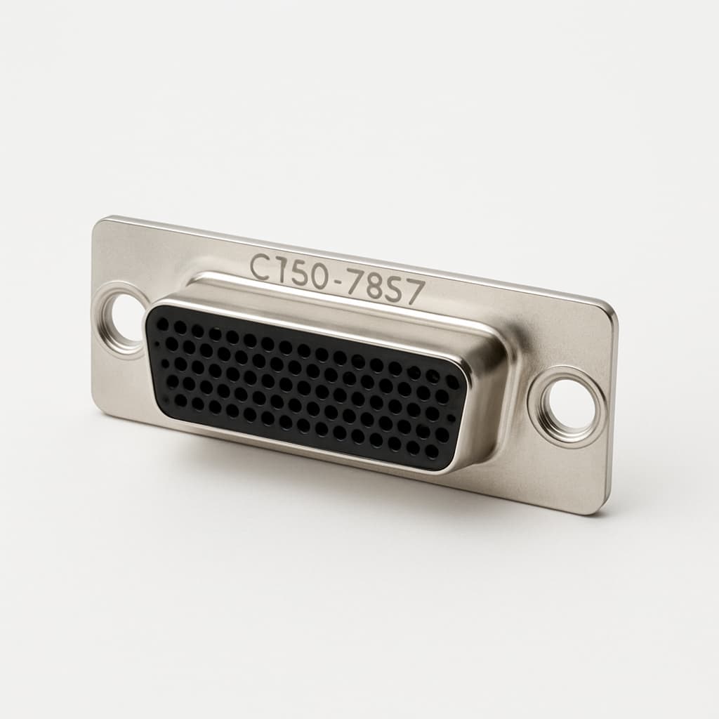 Molex / FCT CT50-78S7 D-Sub High Density — illustrative, KI-generierte Abbildung