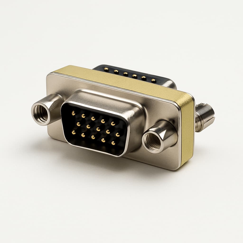 EB412MF D-Sub 15P M/F gender changer — illustratieve, door AI gegenereerde afbeelding