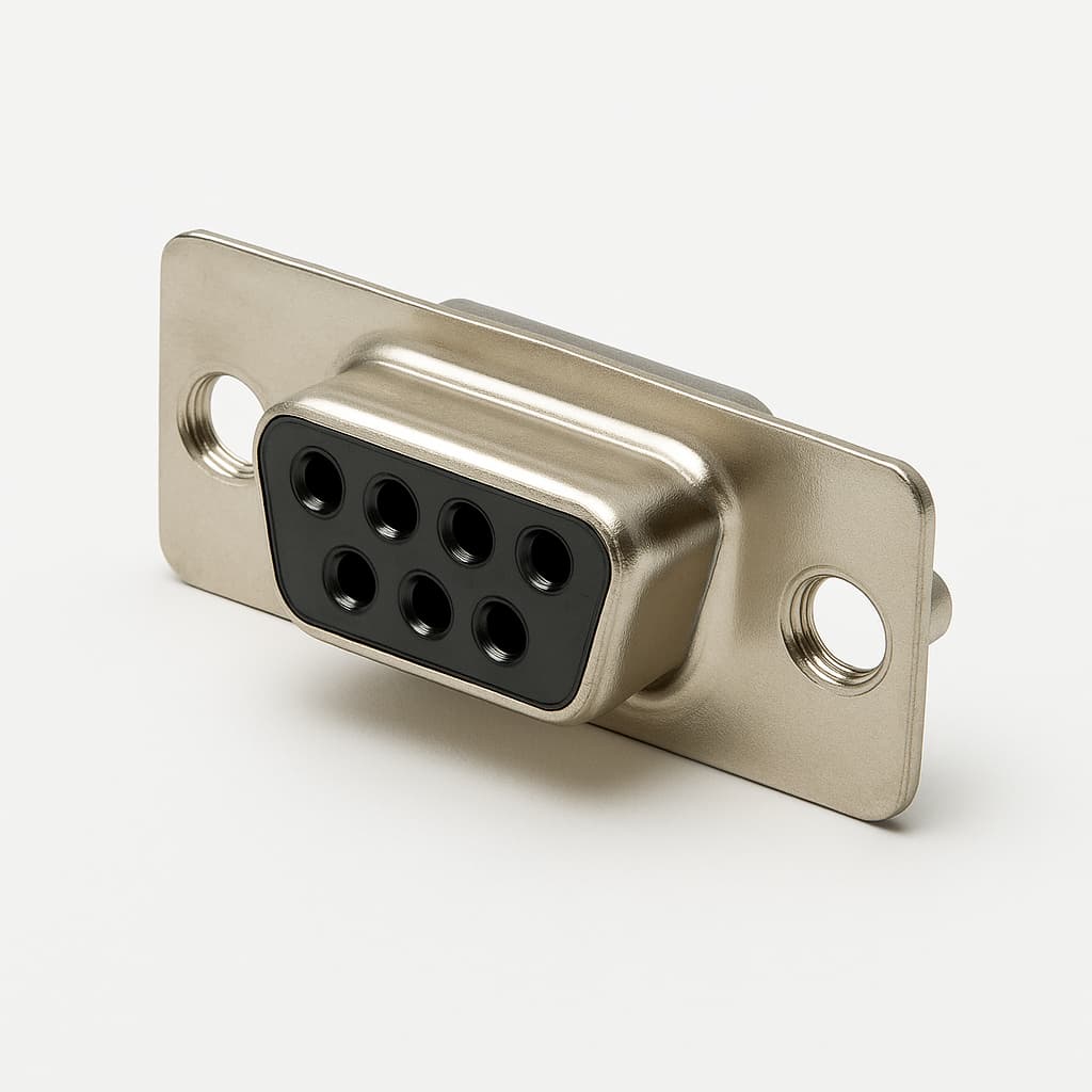Molex / FCT F09P5G1 D-Sub-connector — illustratieve, door AI gegenereerde afbeelding