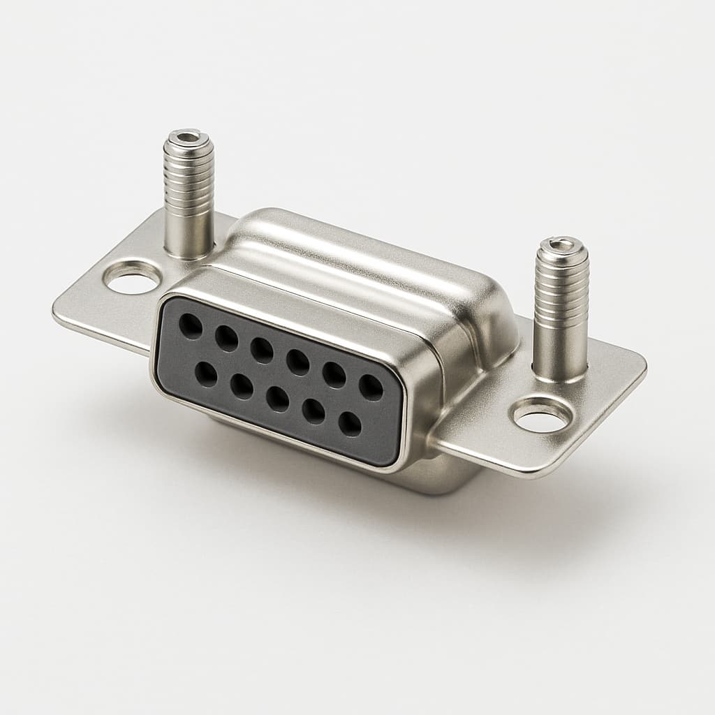 F15S1-K49-121 D-Sub 15P female connector — illustratieve, door AI gegenereerde afbeelding