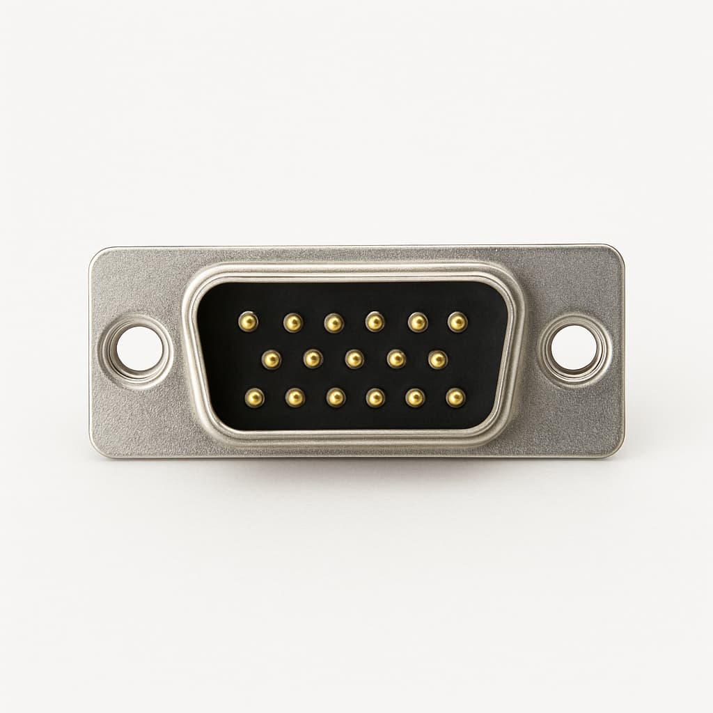 Molex / FCT FC15P5G1-0269 D-SUB-connector — illustratieve, door AI gegenereerde afbeelding
