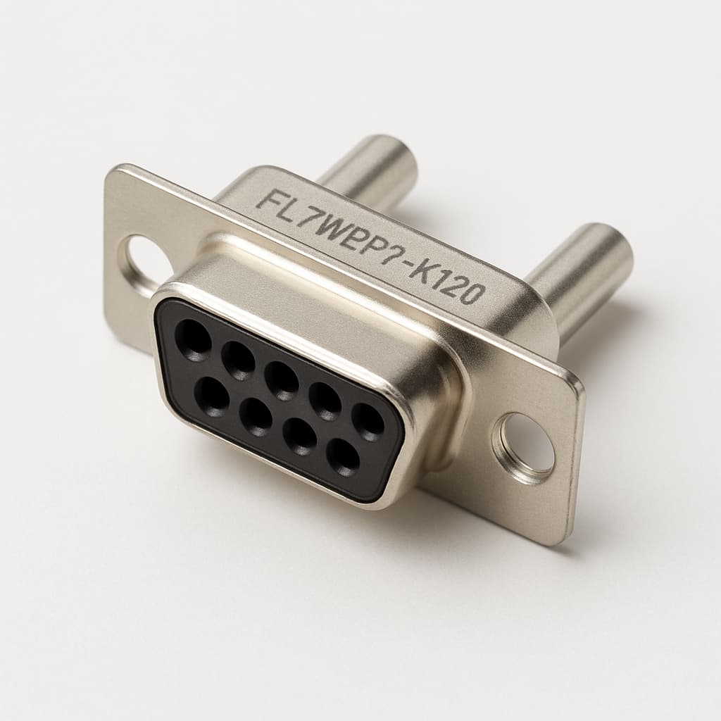 MOLEX / FCT FL7W2P7-K120 D-Sub Crimp — illustrative, KI-generierte Abbildung