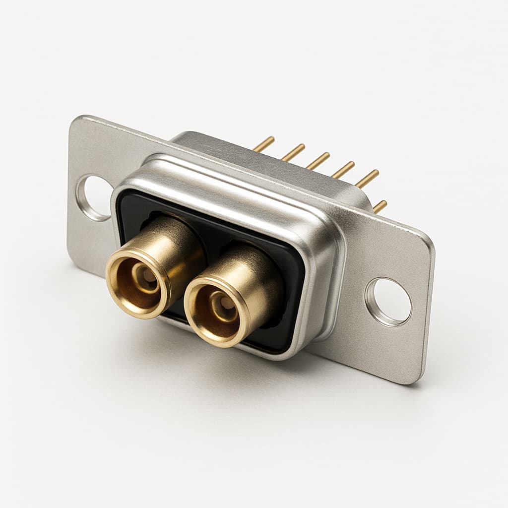 Molex / FCT 1731070091 (FM7W2P1-K120) D-Sub Mix 2/5 Leiterplatte — illustrative, KI-generierte Abbildung