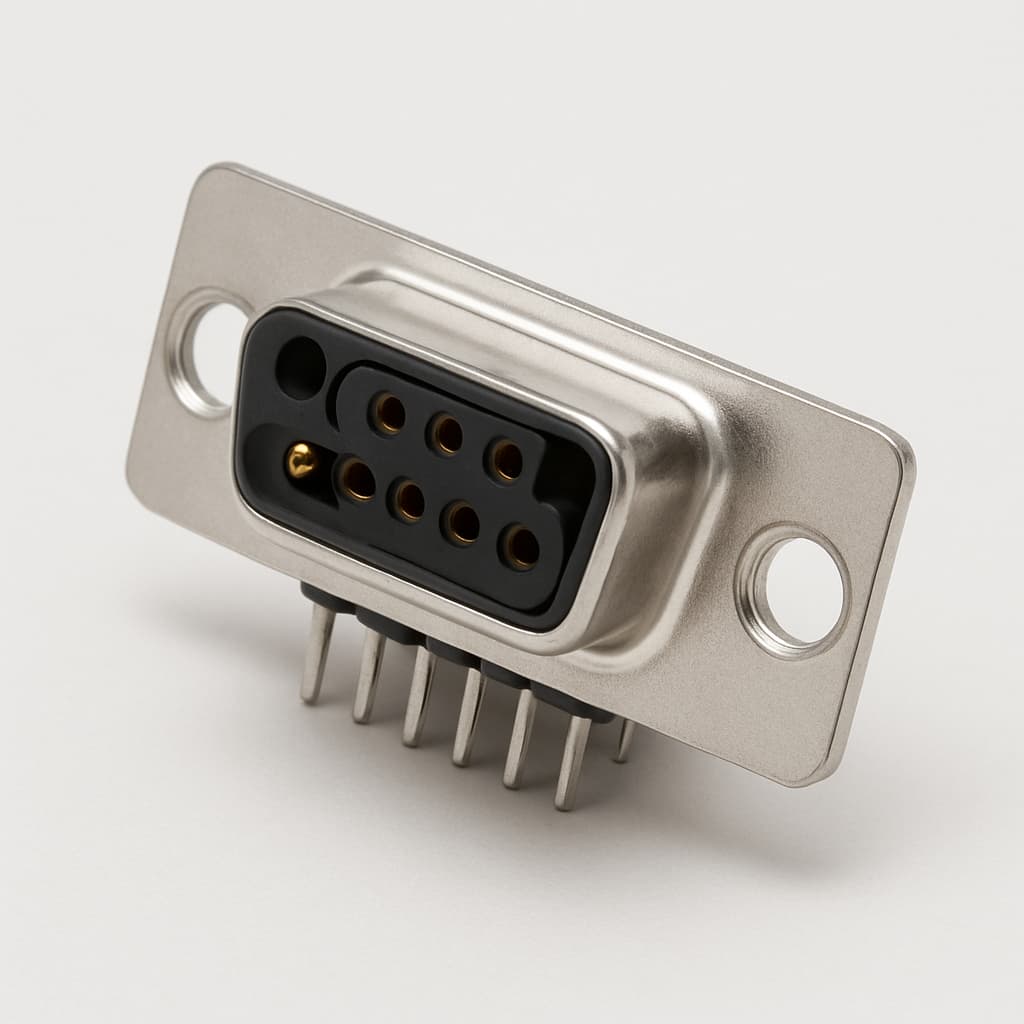 Molex / FCT FM8W8S-1003 D-Sub-Buchse — illustrative, KI-generierte Abbildung