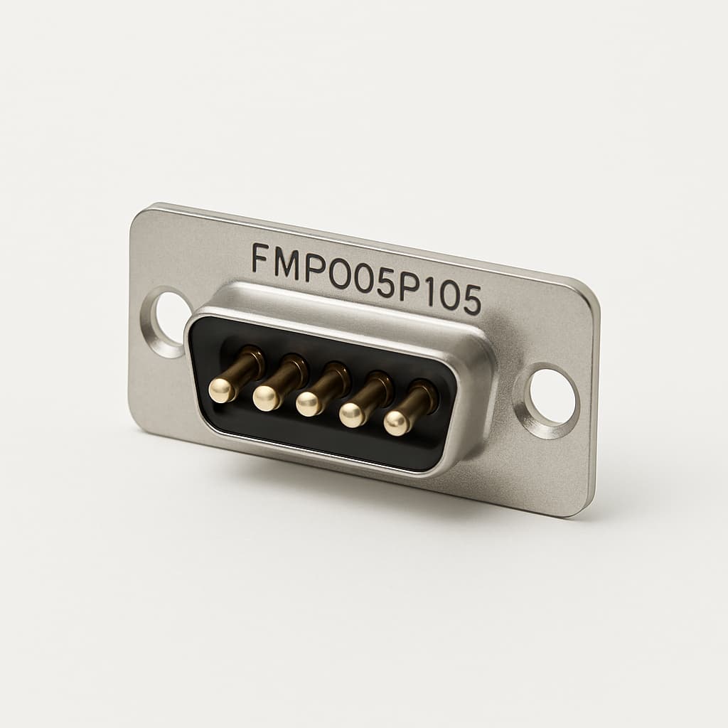 Molex / FCT FMP005P105 10A connector — illustratieve, door AI gegenereerde afbeelding