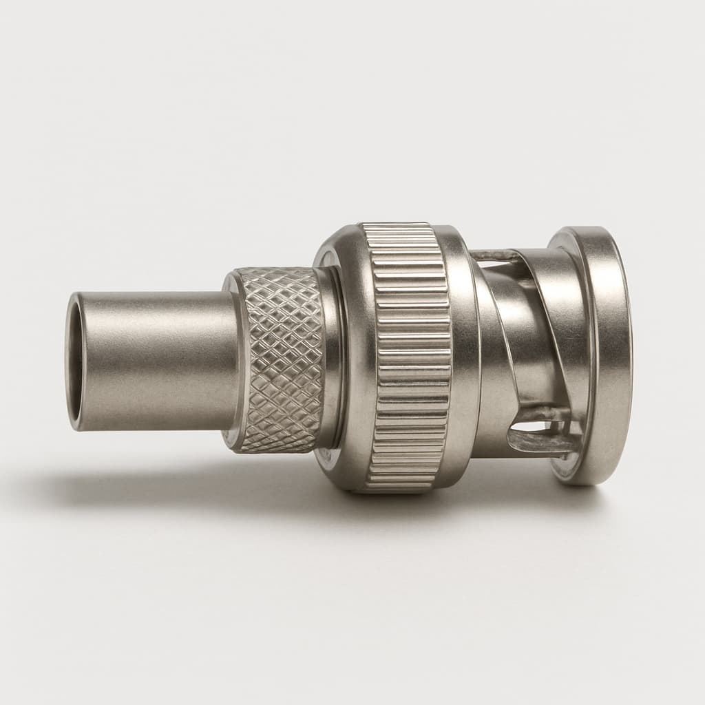 MOLEX / FCT FMS003S101 75 OHM Crimp-Komponente — illustrative, KI-generierte Abbildung
