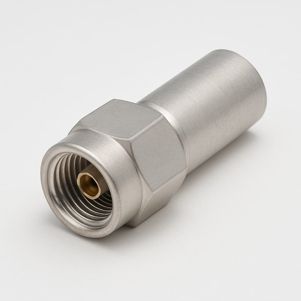 Molex / FCT FMS015S102 75 Ohm Crimp Standard — illustrative, KI-generierte Abbildung