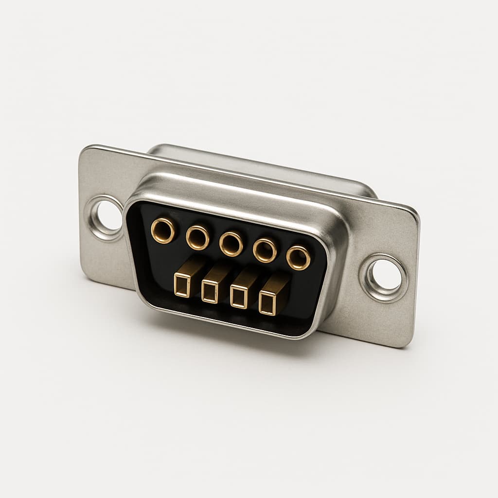 FMT9W4P-K120 D-Sub stekker — illustratieve, door AI gegenereerde afbeelding