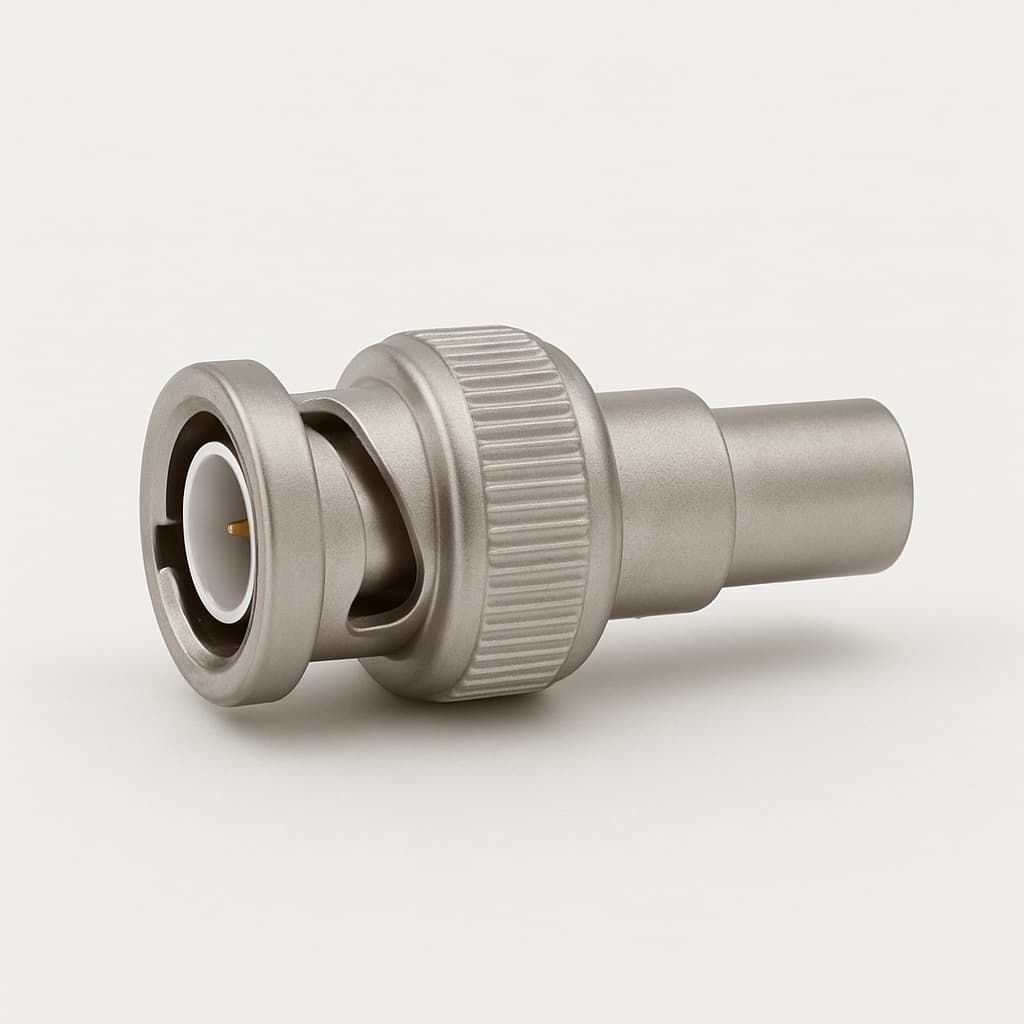 Telegartner J01002A1261 BNC-Stecker RG62 Crimp — illustrative, KI-generierte Abbildung