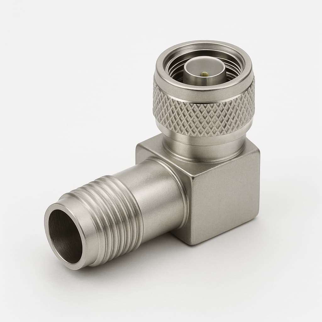 Telegartner J01020C0123 N haakse plug — illustratieve, door AI gegenereerde afbeelding