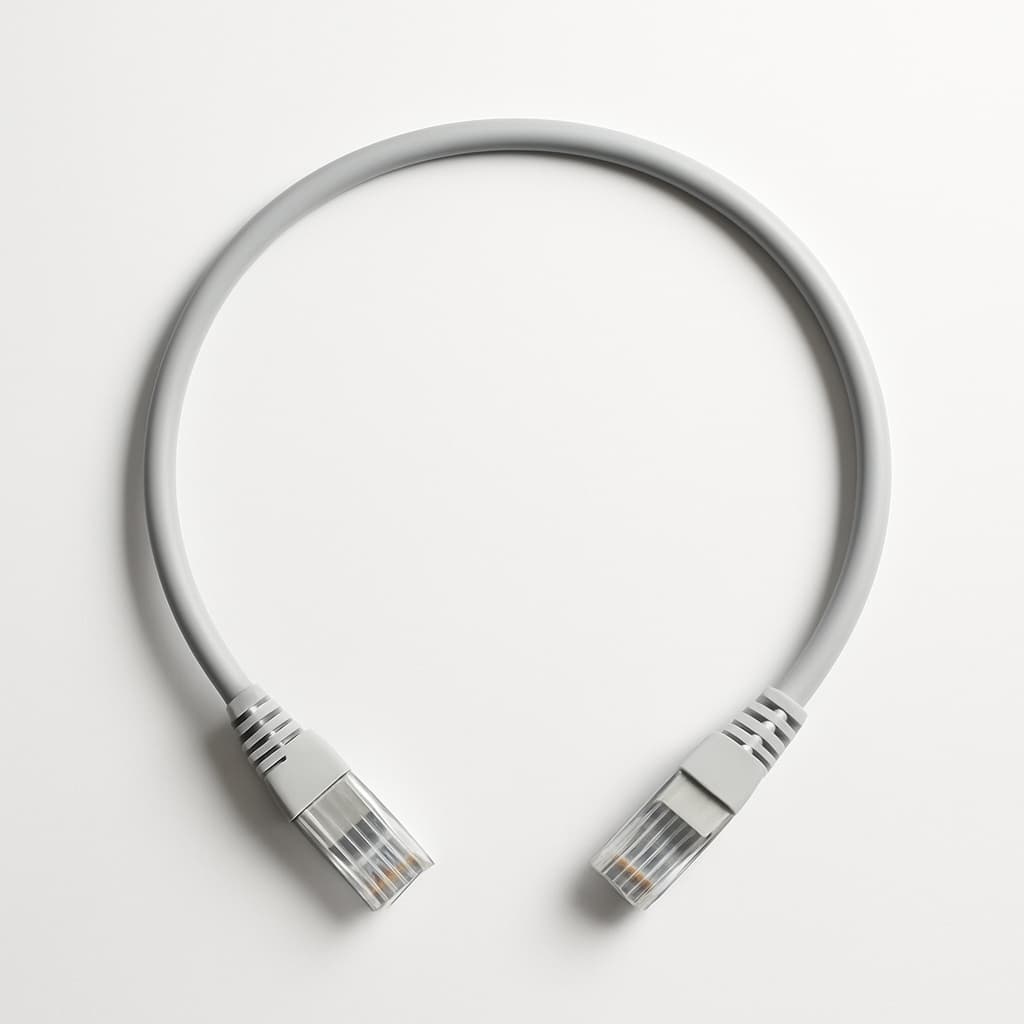 Telegartner L00000E0031 UTP 5e MP8 0.5 m — illustratieve, door AI gegenereerde afbeelding