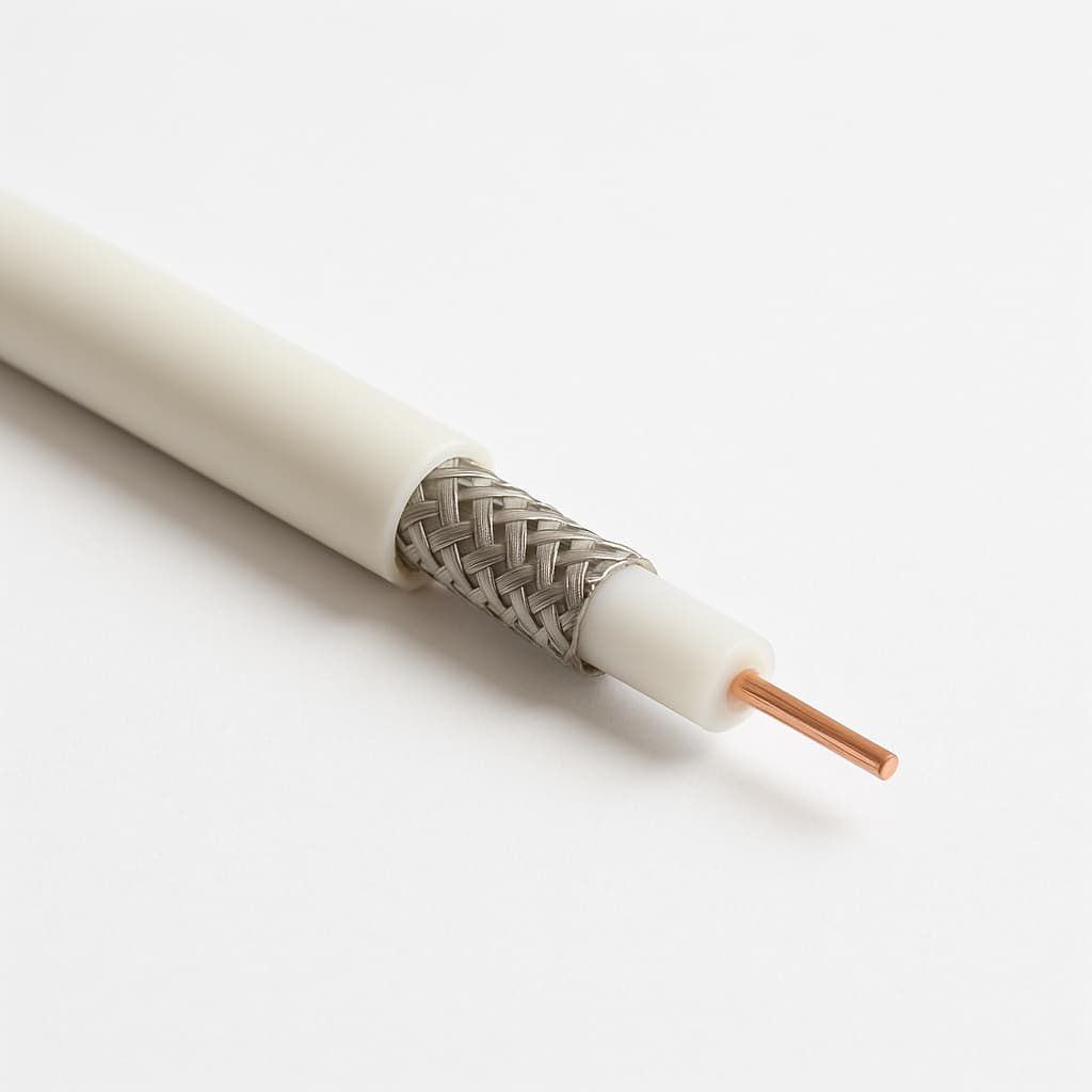RG142B/U/100 50 OHM Teflon Coax — illustrative AI-generated image