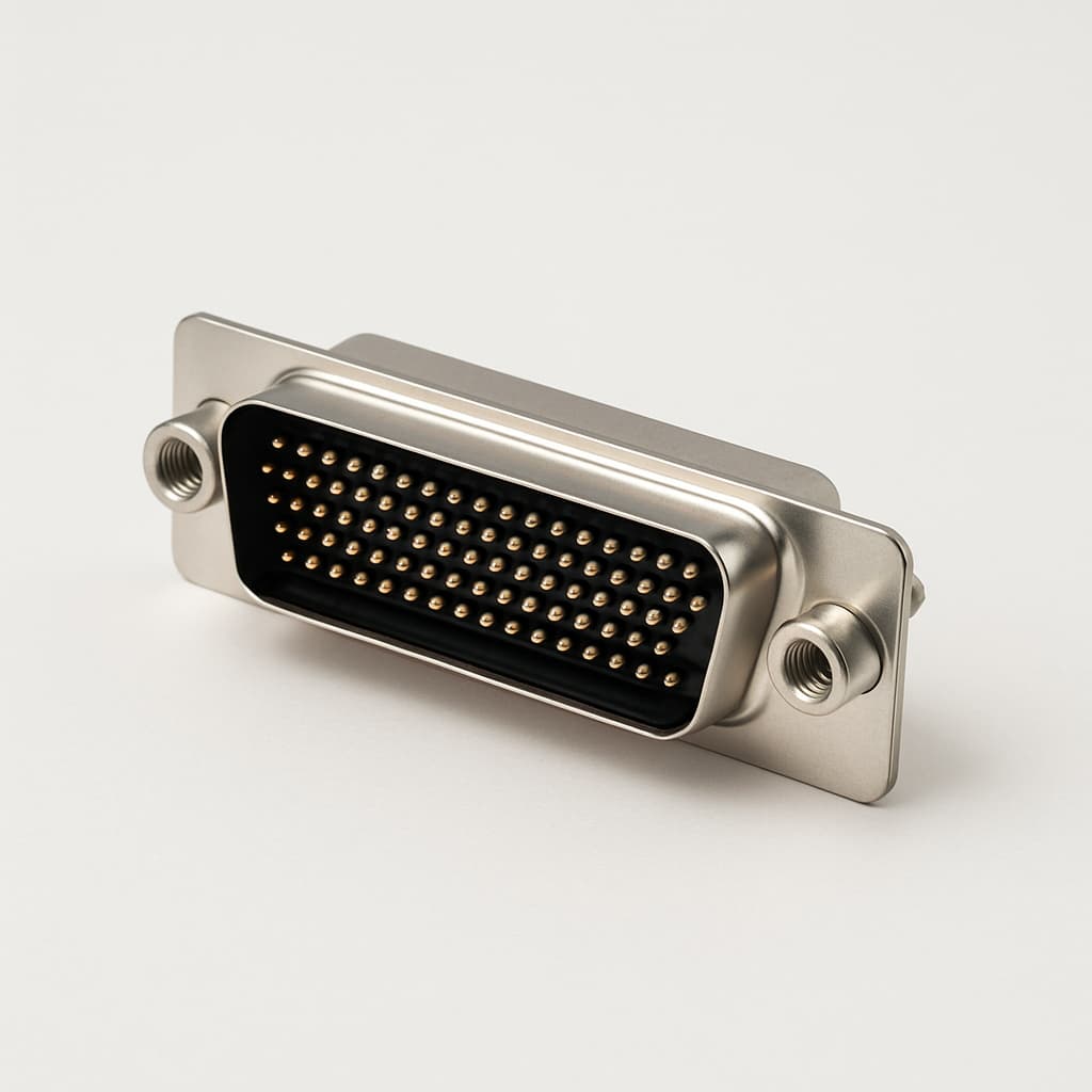 MOLEX / FCT CT50-78P1 D-Sub High Density — illustratieve, door AI gegenereerde afbeelding