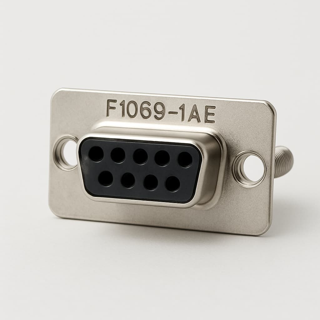 Molex / FCT F1069-1AE 9P/S — illustrative, KI-generierte Abbildung