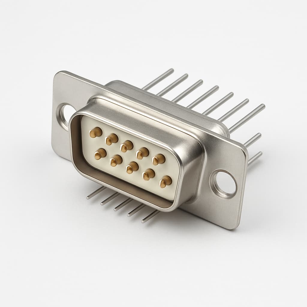 Molex / FCT FC09S0G1 D-Sub Filter Connector — illustrative AI-generated image