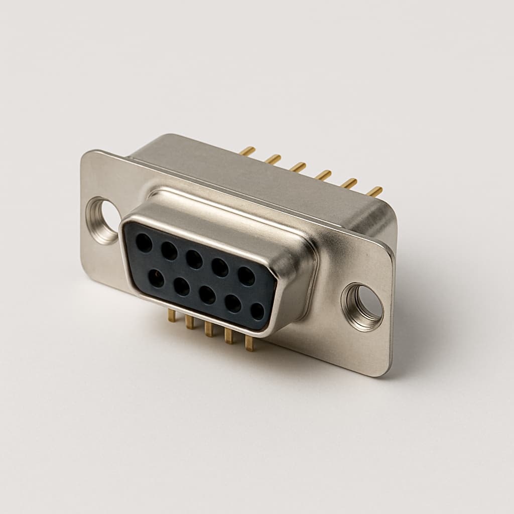 MOLEX / FCT FC09S1G1 D-Sub-Filter — illustrative, KI-generierte Abbildung