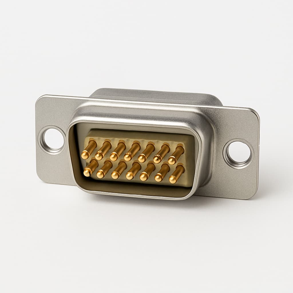 Molex / FCT FC15P0G1 D-Sub Filter Connector — illustrative AI-generated image