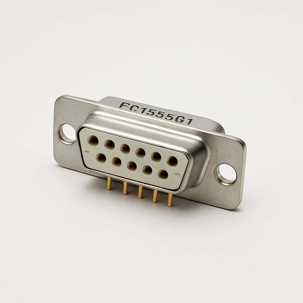 MOLEX / FCT FC15S5G1 D-Sub-Filter — illustrative, KI-generierte Abbildung