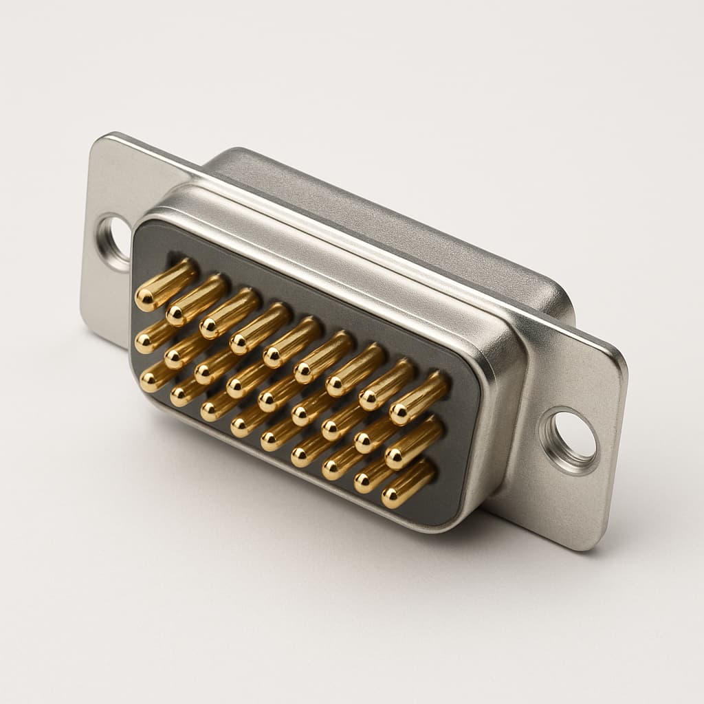 Molex / FCT FC25S5G1 D-Sub Filter Connector — illustrative AI-generated image