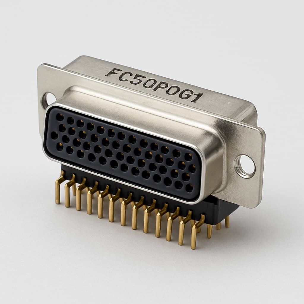 MOLEX / FCT FC50P0G1 D-Sub-Filter — illustrative, KI-generierte Abbildung