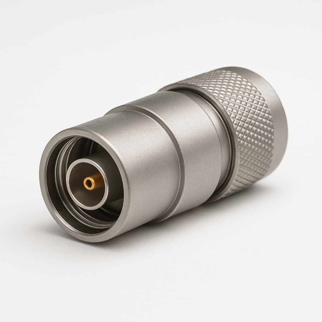 MOLEX / FCT FDE003S116 75 OHM DIN coaxiaal — illustratieve, door AI gegenereerde afbeelding