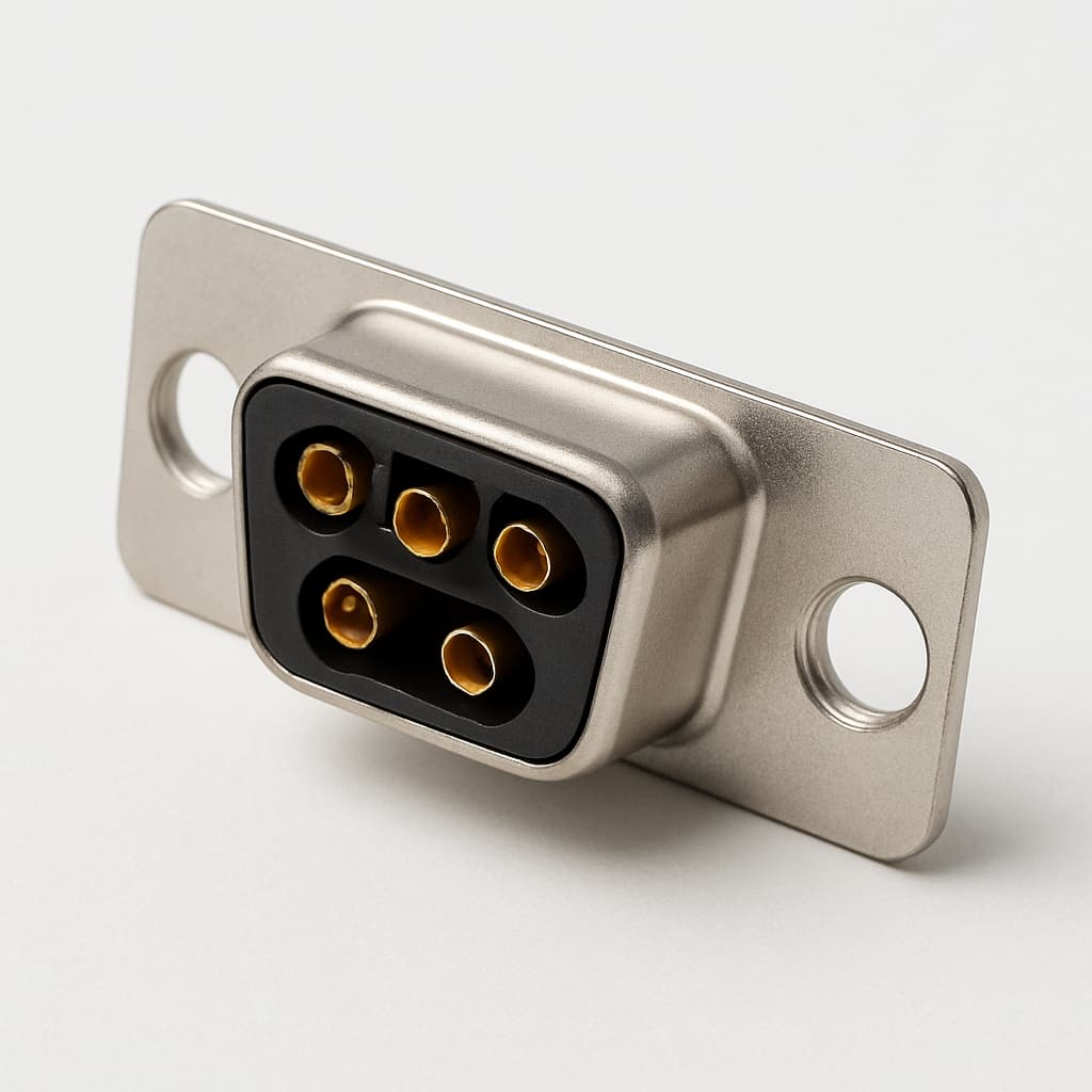 Molex / FCT FL17W5P7-K120 D-Sub Krimp — illustratieve, door AI gegenereerde afbeelding