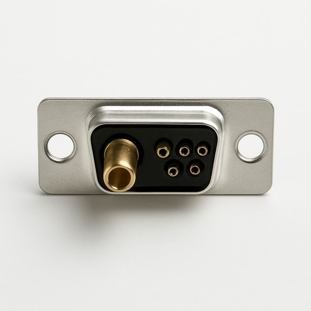 Molex / FCT FM11W1S5-K121 D-Sub Mixed Layout — illustratieve, door AI gegenereerde afbeelding