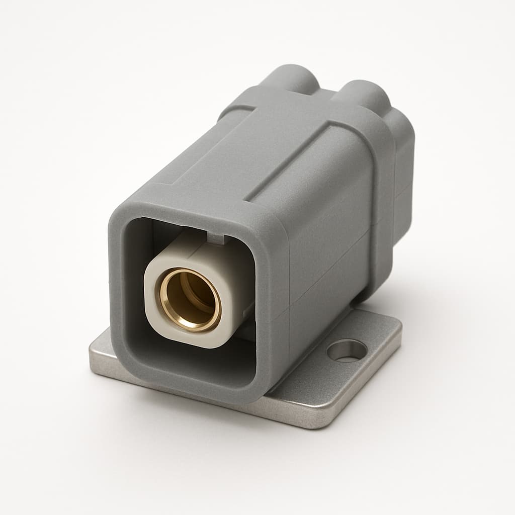 Molex / FCT FMP001P105 20A DIN G3 — illustratieve, door AI gegenereerde afbeelding