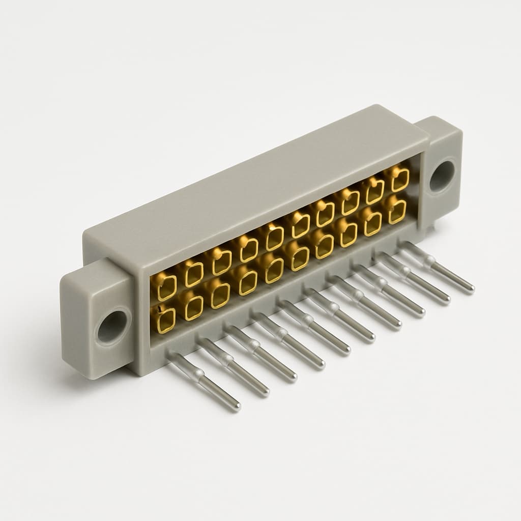 Molex / FCT FMP036P103 DIN 20A krimp G1 — illustratieve, door AI gegenereerde afbeelding