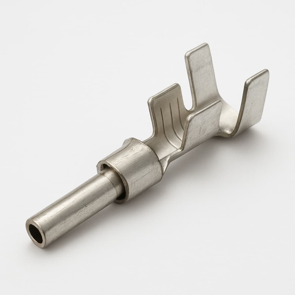 Molex / FCT FMP052P106 DIN 30A krimp G3 — illustratieve, door AI gegenereerde afbeelding