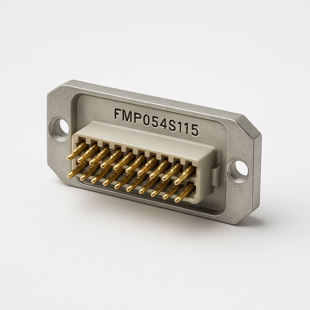 Molex / FCT FMP054S115 DIN 10A G2 Steckverbinder — illustrative, KI-generierte Abbildung