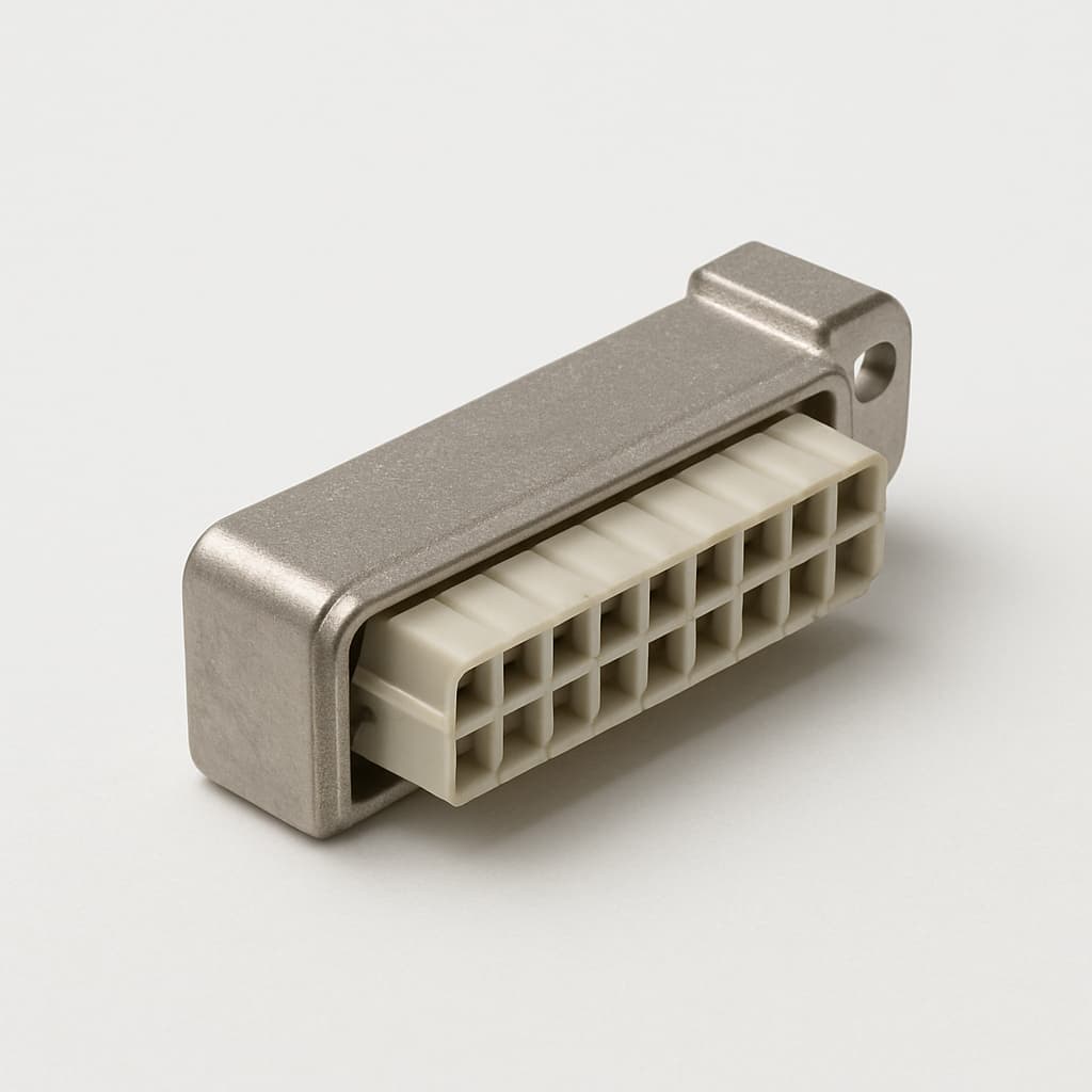 Molex / FCT FMP060P103 DIN 30A Crimp G1 — illustrative, KI-generierte Abbildung