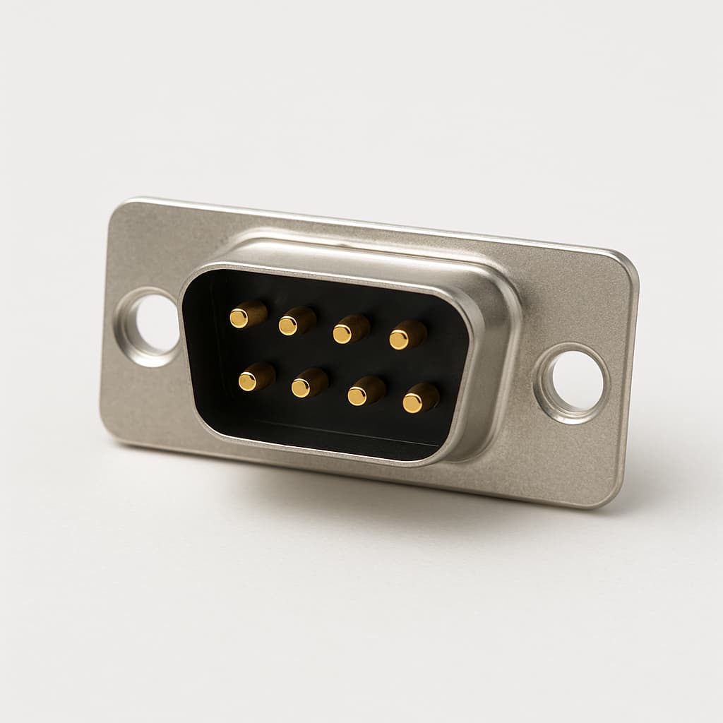 MOLEX / FCT FWDR09P25-K416 D-Sub — illustratieve, door AI gegenereerde afbeelding