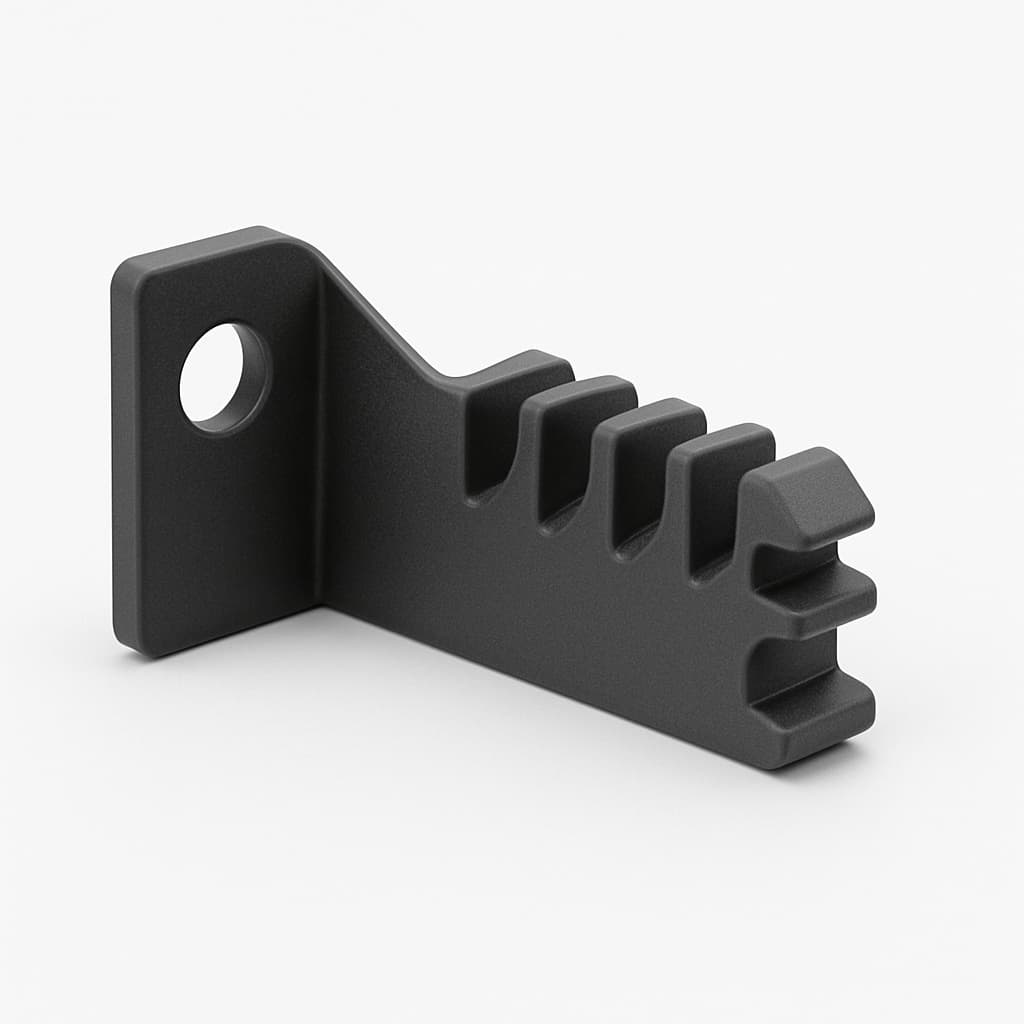 Telegartner F08002A0001 Zugentlastung links für FO-Kombikassette — illustrative, KI-generierte Abbildung