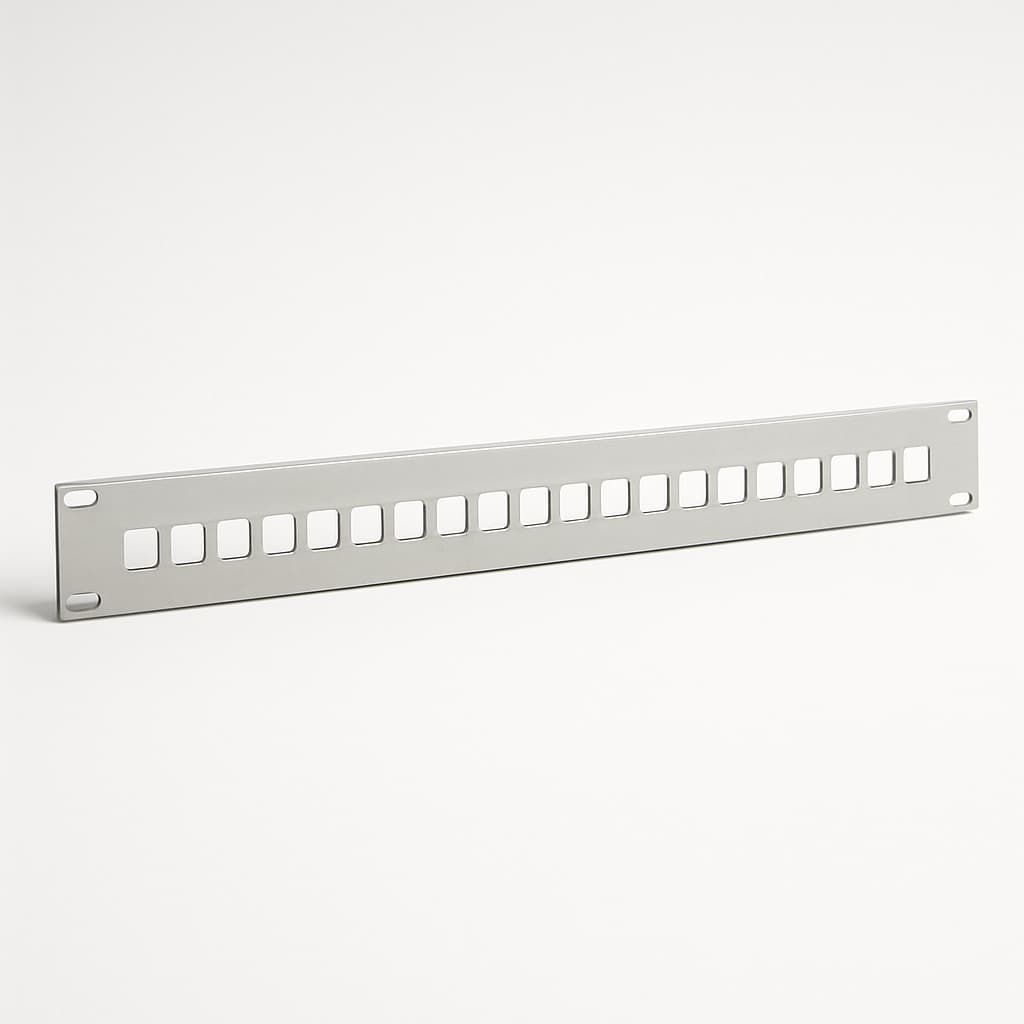 Telegartner H02025A0427 Frontplatte BASIS V 1HU — illustrative, KI-generierte Abbildung