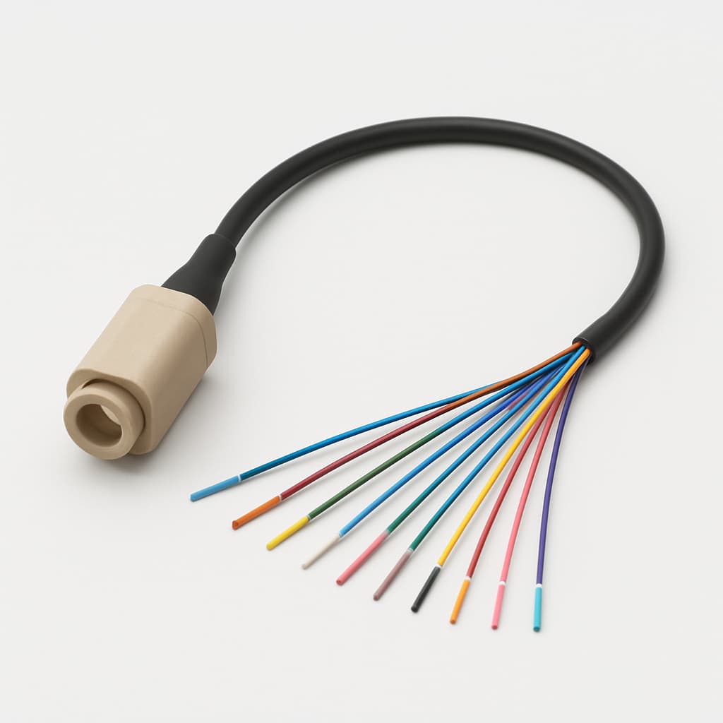 Telegartner H02052A0013 ODS Mini 12-Fibre kabelassemblage — illustratieve, door AI gegenereerde afbeelding