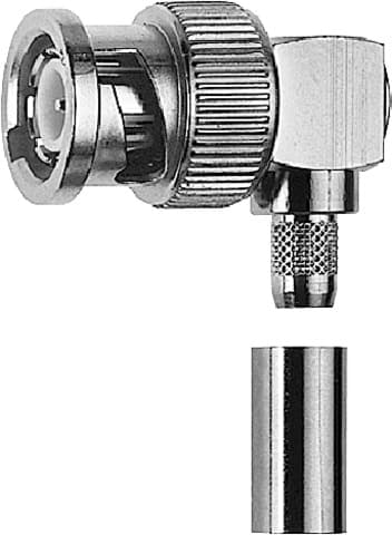 Telegaertner J01000A1258 BNC-Winkelstecker Löt-/Crimpanschluss