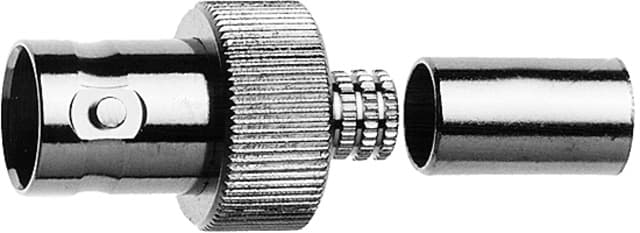Telegaertner J01001A0073 BNC gerade Buchse Crimp-Steckverbinder