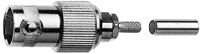 J01001B0061 BNC rechte jack krimpconnector