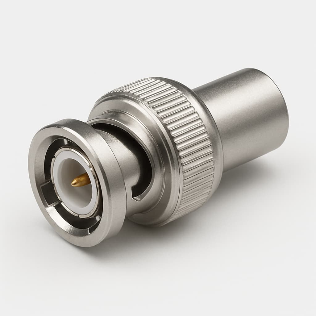 Telegartner J01002F1352Z BNC-Stecker-Steckverbinder, 75 OHM — illustrative, KI-generierte Abbildung