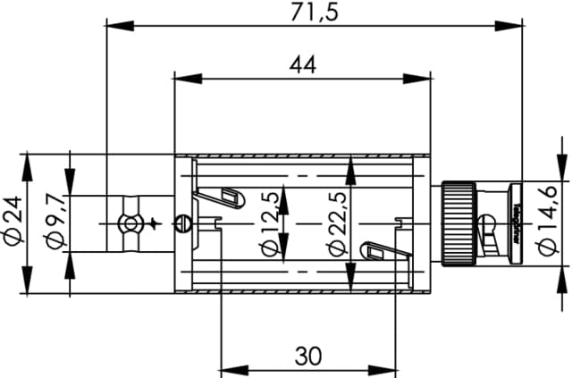 Telegartner J01008A0807 BNC-Impedanzadapter, f-m