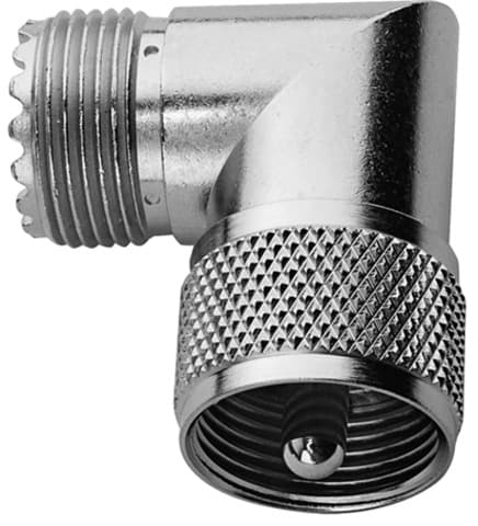 Telegaertner J01042F0652 UHF haakse adapter f-m