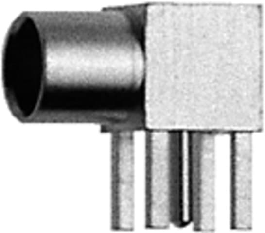 J01341A0031 MMCX haakse PCB-contraconnector, female