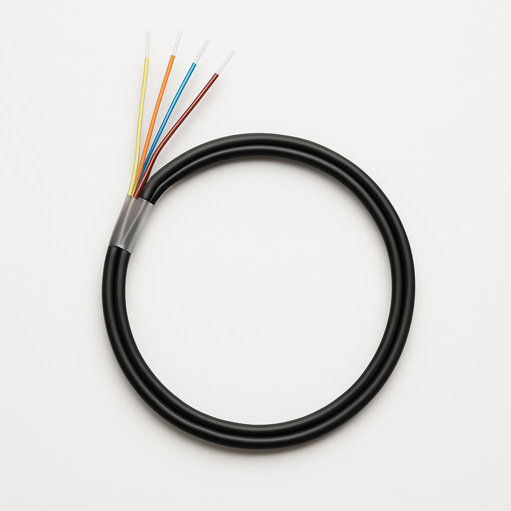 Telegartner L08021K1108 Mini-Breakout-kabel — illustratieve, door AI gegenereerde afbeelding