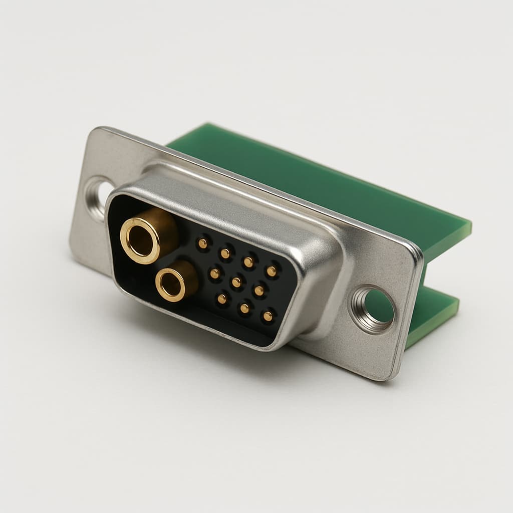 FM3W3S-2239 D-Sub Power Leiterplatte — illustrative, KI-generierte Abbildung