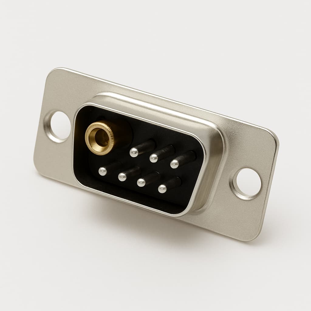 FM7W2P12-0166 D-Sub mixed 7W2 male connector — illustratieve, door AI gegenereerde afbeelding