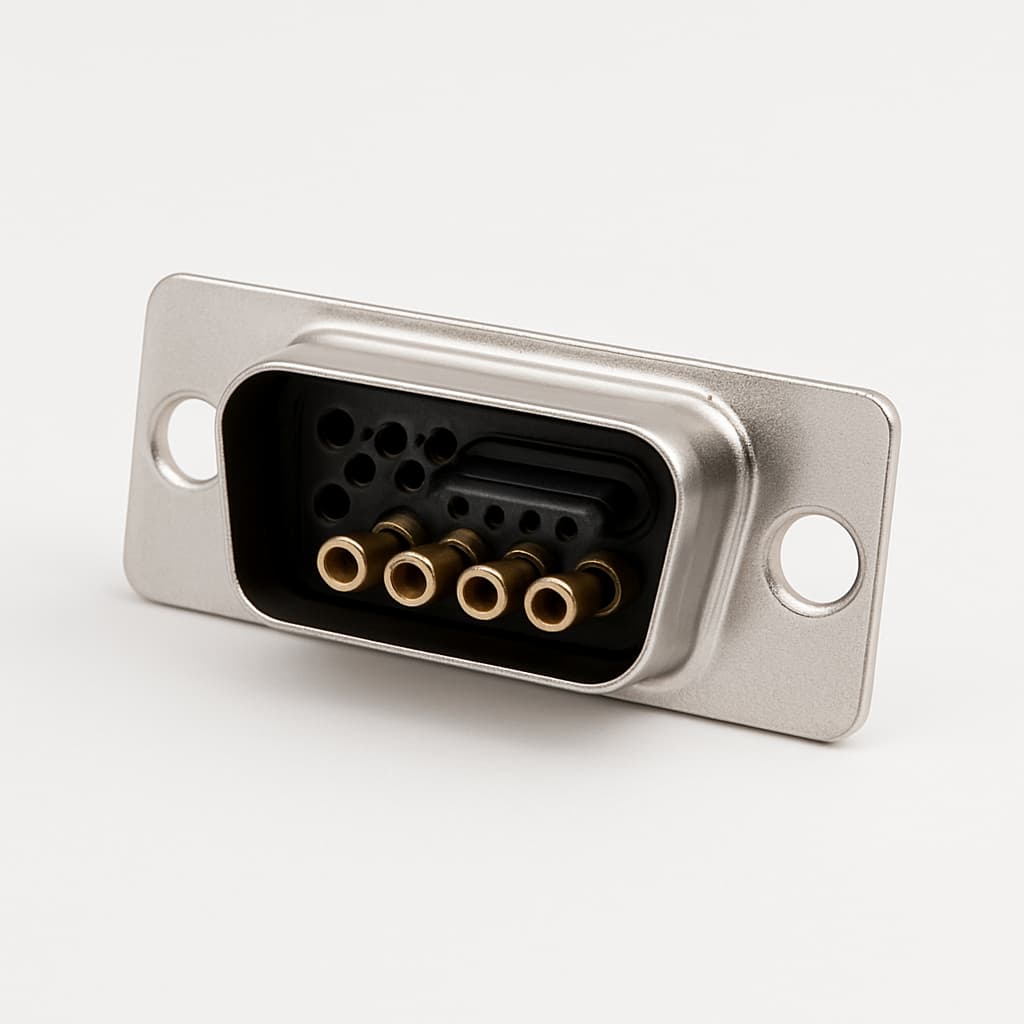 FM17W5P12-0166 D-sub Mixed 17W5 Stecker-Steckverbinder — illustrative, KI-generierte Abbildung