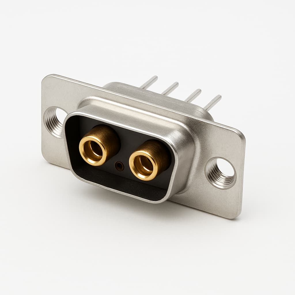 Molex / FCT FM7W2P5-1373 D-Sub 7W2 Leiterplatten-Steckverbinder — illustrative, KI-generierte Abbildung