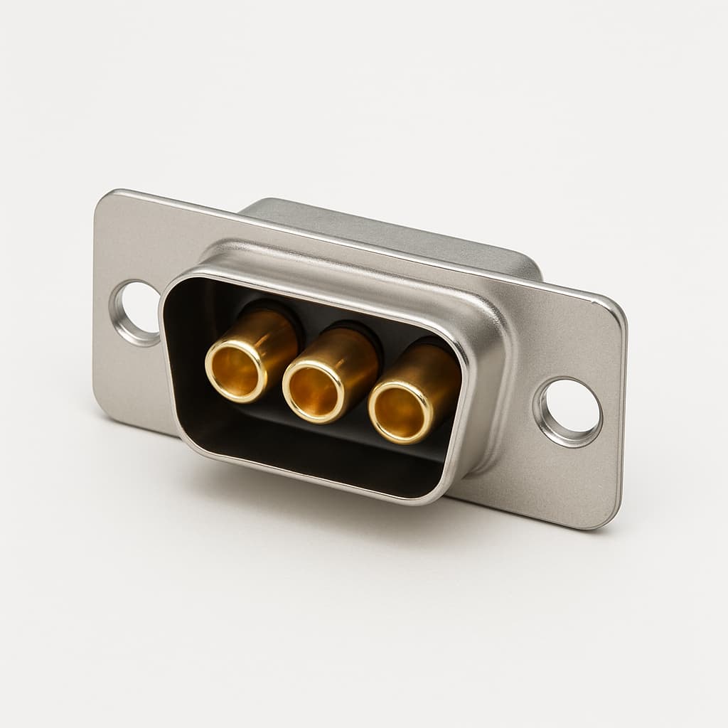Molex / FCT F3W3PC-0982 D-SUB 3W3 Stecker — illustrative, KI-generierte Abbildung